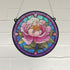 Peony Stained Glass Effect Suncatcher